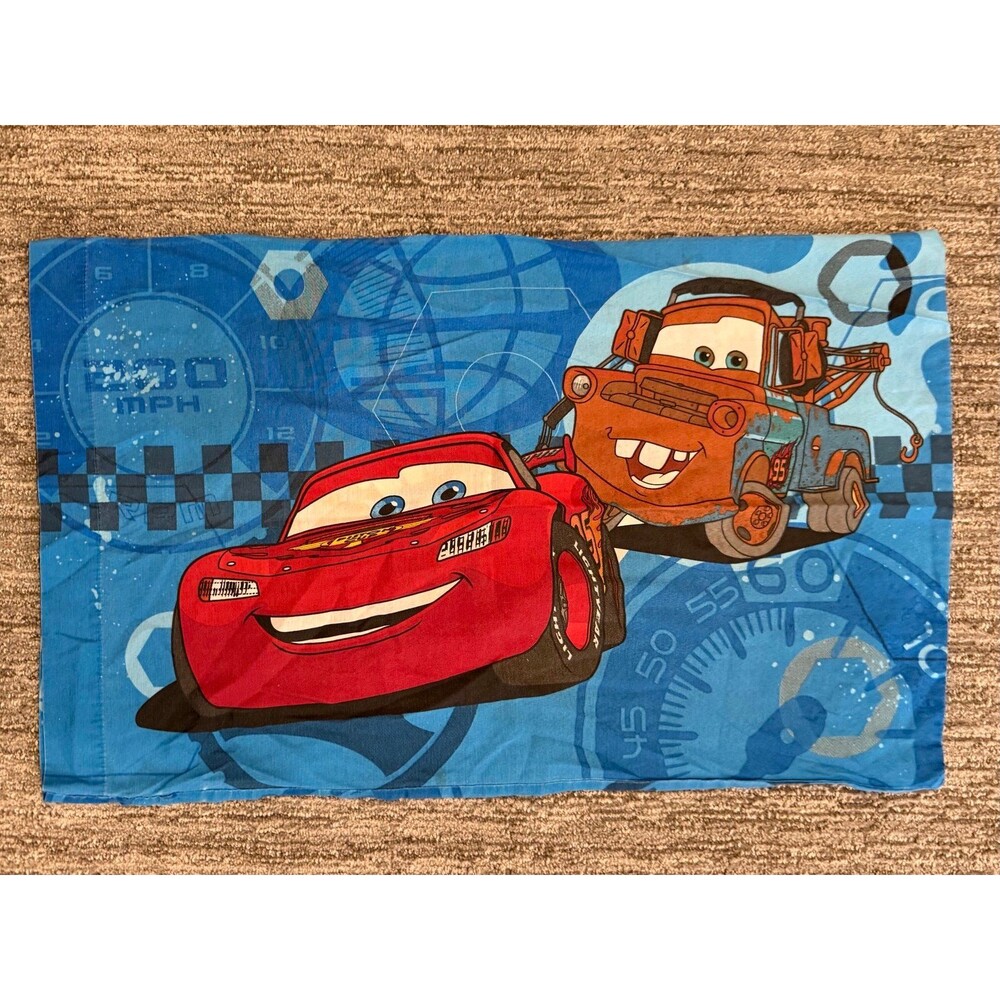 Disney Pixar Cars Lightning McQueen Mater Pillowcase